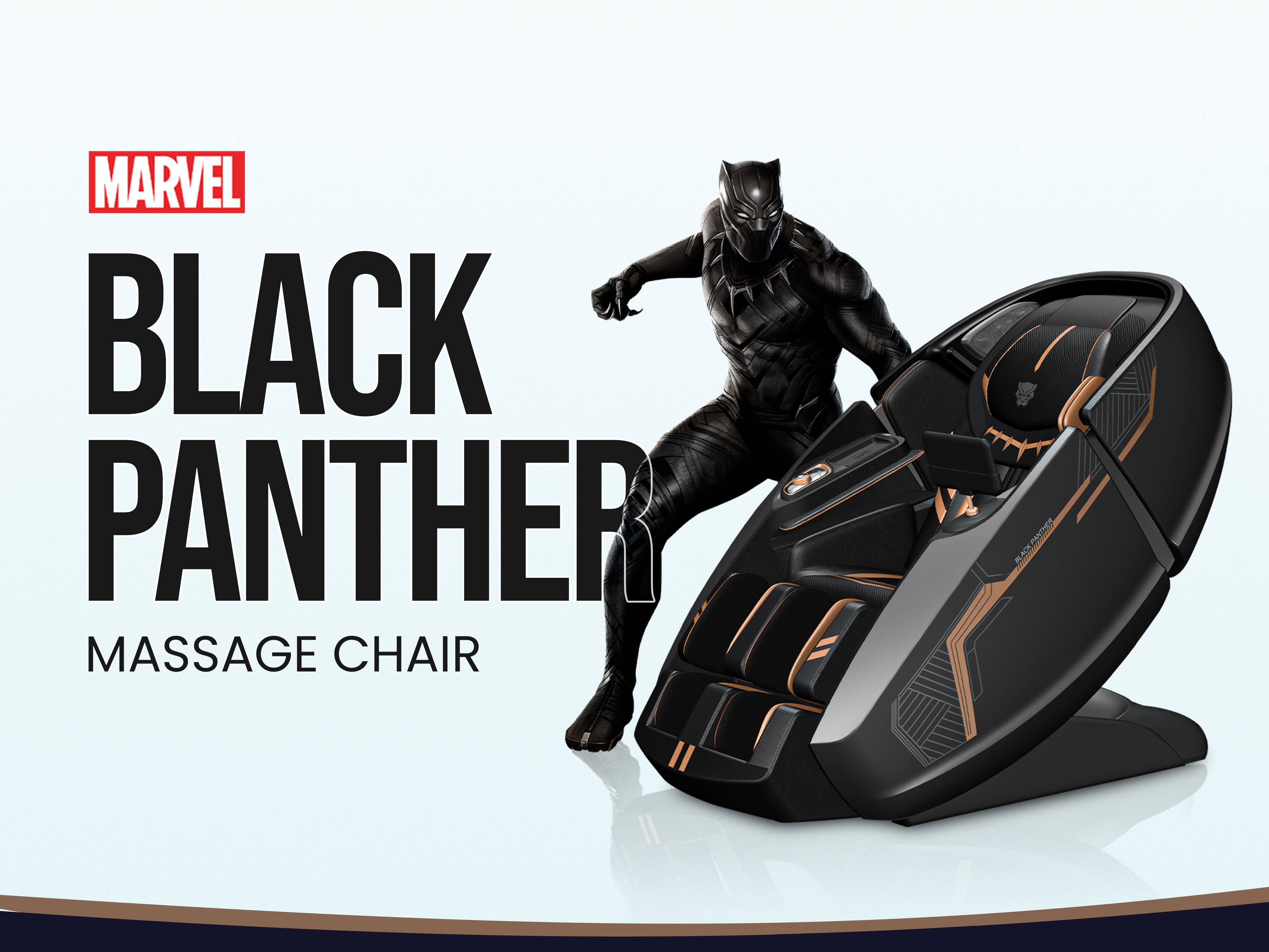 image of black panther massage chair